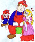 Mario seems jealous of Ray as Peach takes a shine to him.