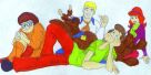 A slightly crude-looking Scooby Doo drawing done years ago.